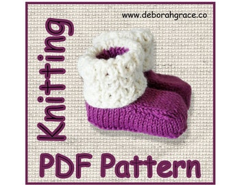 Baby booties knitting pattern, Baby slippers, UGG, Uggs, Baby Shoes, Baby boots, Baby winter knits, Quick knit patterns, Slippers pattern