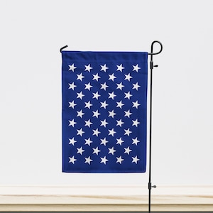 US Naval Jack Garden Flag | Size - 12&quot; x 18&quot; | Double Sided Unique Design Print | High Quality Materials | Made in EU