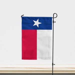 Texas Garden Flag | Size - 12&quot; x 18&quot; | Double Sided Unique Design Print | High Quality Materials | Made in EU