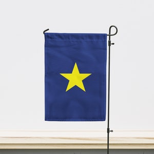 Burnet 1836-1839 Garden Flag | Size - 12&quot; x 18&quot; | Double Sided Unique Design Print | High Quality Materials | Made in EU