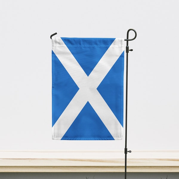 Scotland Garden Flag | Size - 12" x 18" | Double Sided Unique Design Print | High Quality Materials | Made in EU