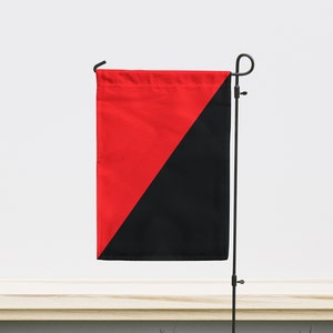Anarchist Garden Flag | Size - 12&quot; x 18&quot; | Double Sided Unique Design Print | High Quality Materials | Made in EU