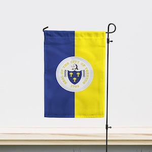 Trenton, New Jersey USA Garden Flag | Size - 12&quot; x 18&quot; | Double Sided Unique Design Print | High Quality Materials | Made in EU