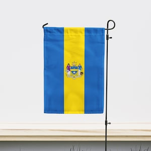 Philadelphia, Pennsylvania USA Garden Flag | Size - 12&quot; x 18&quot; | Double Sided Unique Design Print | High Quality Materials | Made in EU