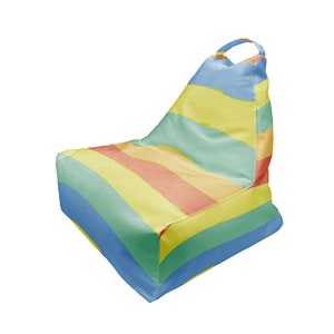 Bean Bag Hippie Bright Stripes Print | Unique Design VI | Full Print | Comfy Form | Made in EU