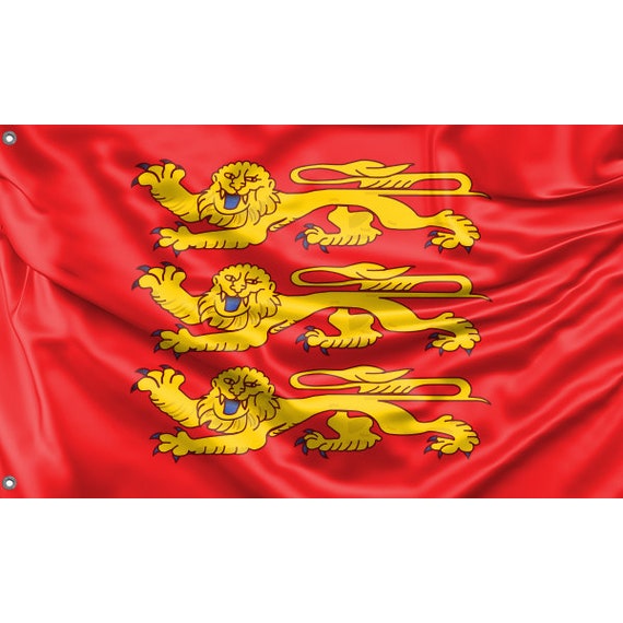 Du drapeau de la région Normandie dimpression design unique Matériaux de  haute qualité Taille 3x5 Ft / 90x150 cm Fabriqué dans lUE -  France