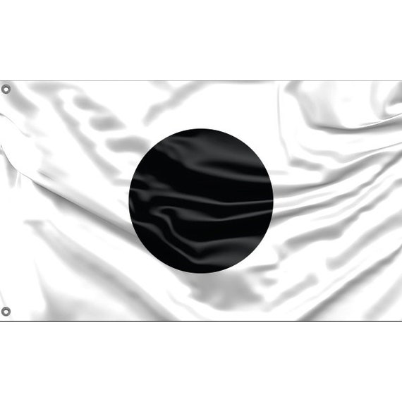 Drapeau noir du Japon Design unique dimpression Matériaux de haute