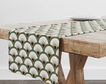 Bordlöpare Art Deco-motiv II | Unik design borddekoration | Högkvalitativ textil och tryck | Tillverkad i EU