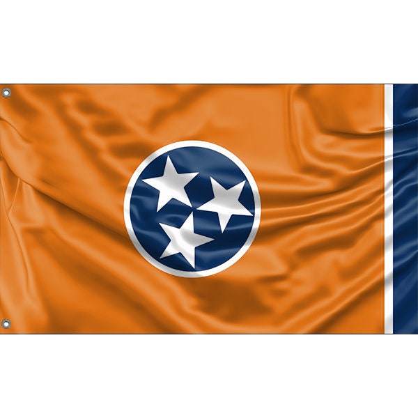 Redesigned Tennessee State Flag | Unique Design Print | High Quality Materials | Size - 3x5 Ft / 90x150 cm | Made in EU