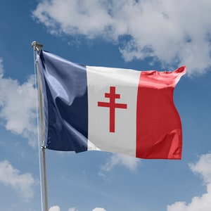 French Resistance Flag (1940-1944) | Unique Design Print | High Quality Materials | 5 Sizes | Made in EU
