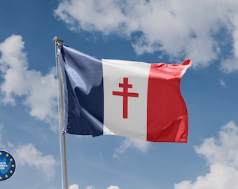 French Resistance Flag (1940-1944) | Unique Design Print | High Quality Materials | 5 Sizes | Made in EU