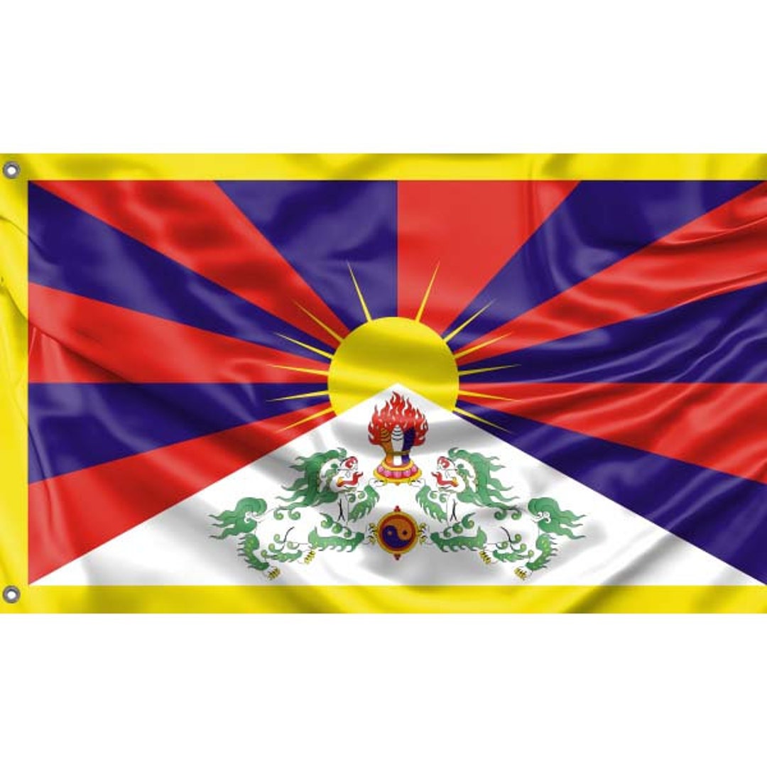 Tibet Flag Unique Design Print High Quality Materials Size 3x5 Ft ...