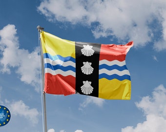 Norfolk County Flagge Aufkleber – 6 Vinyl-Sticker (ca. 4x2,7 Cm) Für Auto, Helm & Mehr
