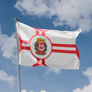 Flag of Sao Paulo, Brazil | Unique Design Print | High Quality Materials | 5 Sizes | Made in EU