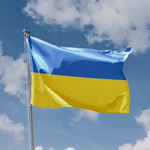Ukraine National Flag | Unique Design Print | High Quality Materials | 5 Sizes | Made in EU