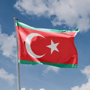 Bulgarian Turk Flag | Unique Design Print | High Quality Materials | Size - 3x5 Ft / 90x150 cm | Made in EU
