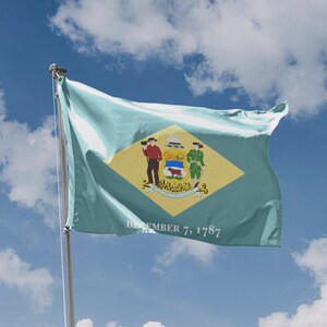 Delaware State Flag Unique Print, 3x5 Ft / 90x150 Cm Size, EU Made - Etsy