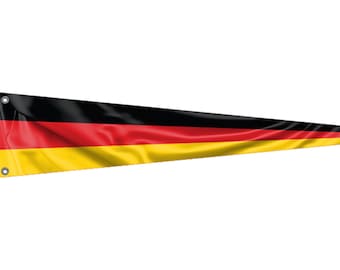 Germany Pennant Flag | Unique Design Print | High Quality Materials | 9 Sizes | Made in EU