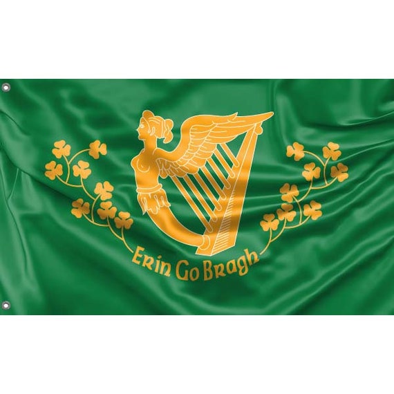 Erin Go Bragh Flag Unique Design Print High Quality Materials Size 3x5 Ft /  90x150 Cm Made in EU - Etsy