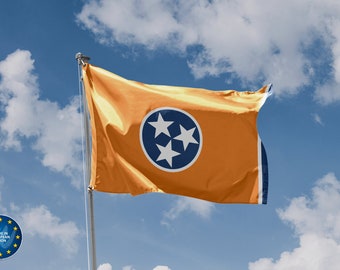 Redesigned Tennessee State Flag | Unique Design Print | High Quality Materials | 5 Sizes | Made in EU
