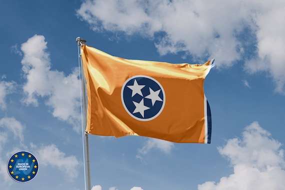 Tennessee State Flag 3x5 Feet – Vibrant Polyester Flag For Indoor Walls, Outdoor Gardens, Decks, Cars – Show Your TN Pride With Durable, Eye-Catching Decor