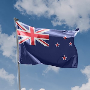Flag of New Zealand | Unique Design Print | High Quality Materials | Size - 3x5 Ft / 90x150 cm | Made in EU