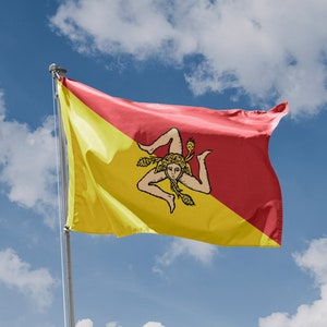 Sicily Flag | Unique Design Print | Unique Design Print | High Quality Materials | 5 sizes | Made in EU