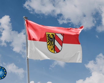 Vlag van Neurenberg, Duitsland | Unieke designprint | Hoogwaardige materialen | Afmetingen: 3 x 5 ft / 90 x 150 cm | Gemaakt in de EU