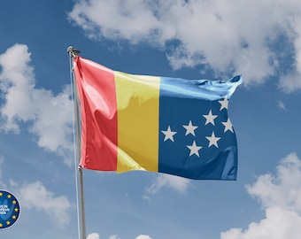 Flag of Durham, North Carolina | Unique Design Print | High Quality Materials | 5 Sizes | Made in EU
