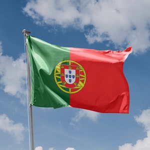 Flag of Portugal | Unique Design Print | High Quality Materials | 5 Sizes | Made in EU