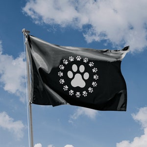 Bandeira de cachorro | Impressão de design exclusivo | Materiais de alta qualidade | 5 tamanhos | Fabricado na UE