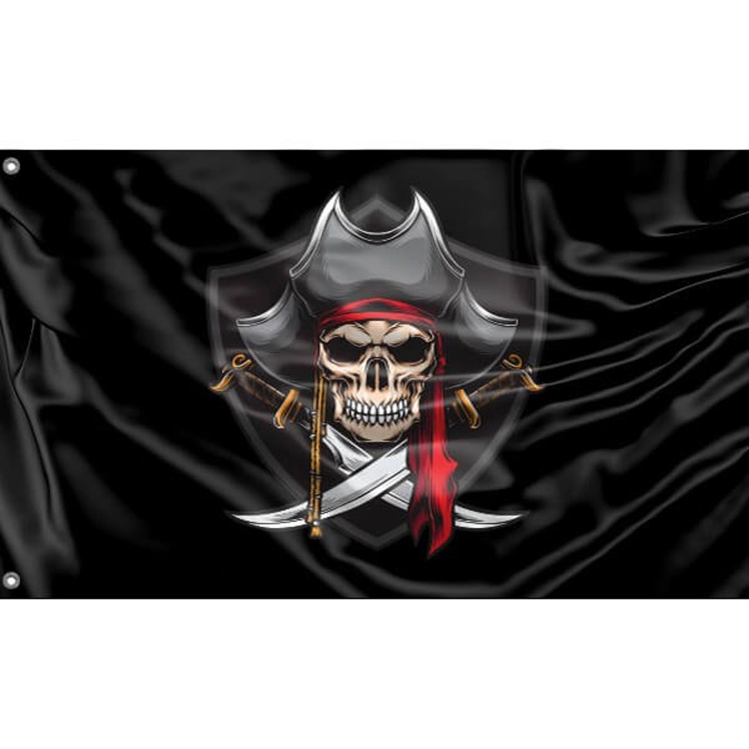 Pirate Flag IV | Unique Design Print | Made in EU (3x5 ft / 90x150 cm)