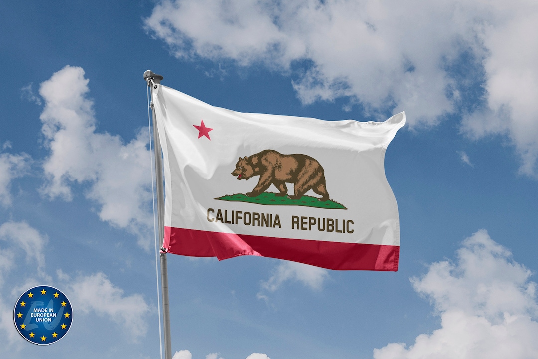 その他 STANDARD CALIFORNIA KOMY ART FLAG California 5x8 Feet Printed 2-Ply Polyester State Flag with