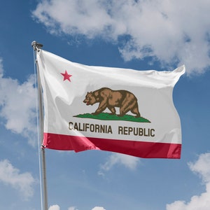 California State Flag | Unique Design Print | High Quality Materials | 5 Sizes | Made in EU