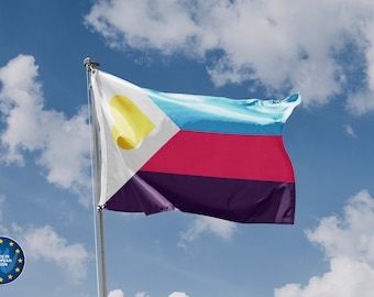 Tricolor Polyamory Pride Flag | Unique Design Print | High Quality Materials | 5 sizes | Made in EU