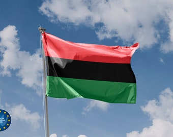 Pan African Flag | Unique Design Print | High Quality Materials | Size - 3x5 Ft / 90x150 cm | Made in EU