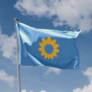 Flag of Altona, Manitoba Canada | Unique Design Print | High Quality Materials | Size - 3x5 Ft / 90x150 cm | Made in EU