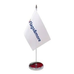 Custom Made Table Flag with Stand with Your Design | Unique Design Print | High Quality Materials | Size - 12 x 20 cm | Made in EU