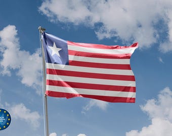 Liberia Flag | Unique Design Print | High Quality Materials | 5 Sizes | Made in EU