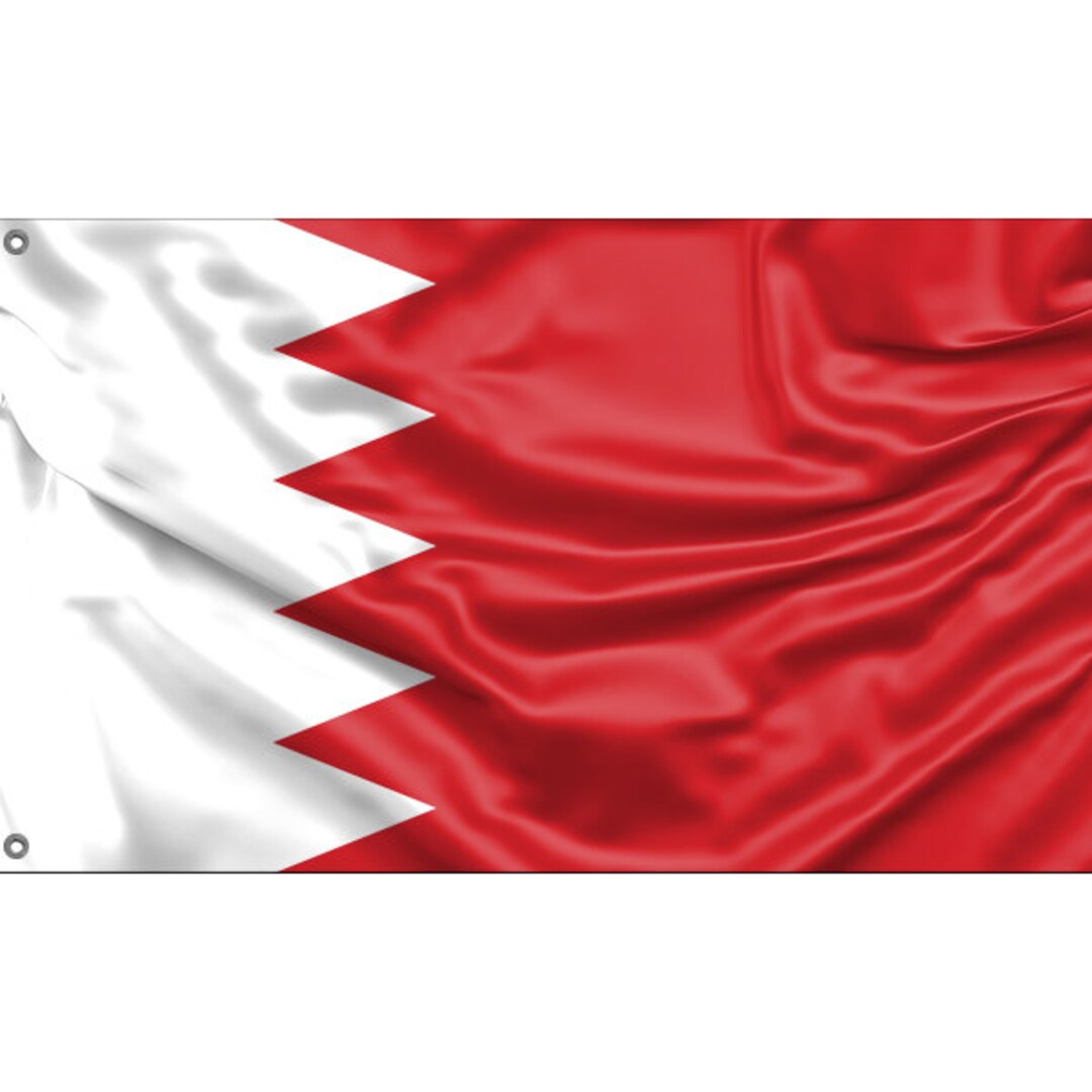 Flag of Bahrain Unique Design Print High Quality Materials Size 3x5 Ft