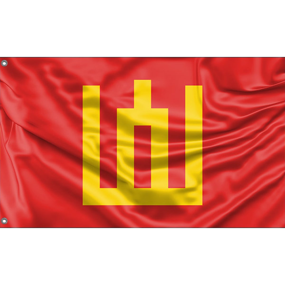 Flag of Columns of Gediminas Lithuania Unique Design Print Etsy