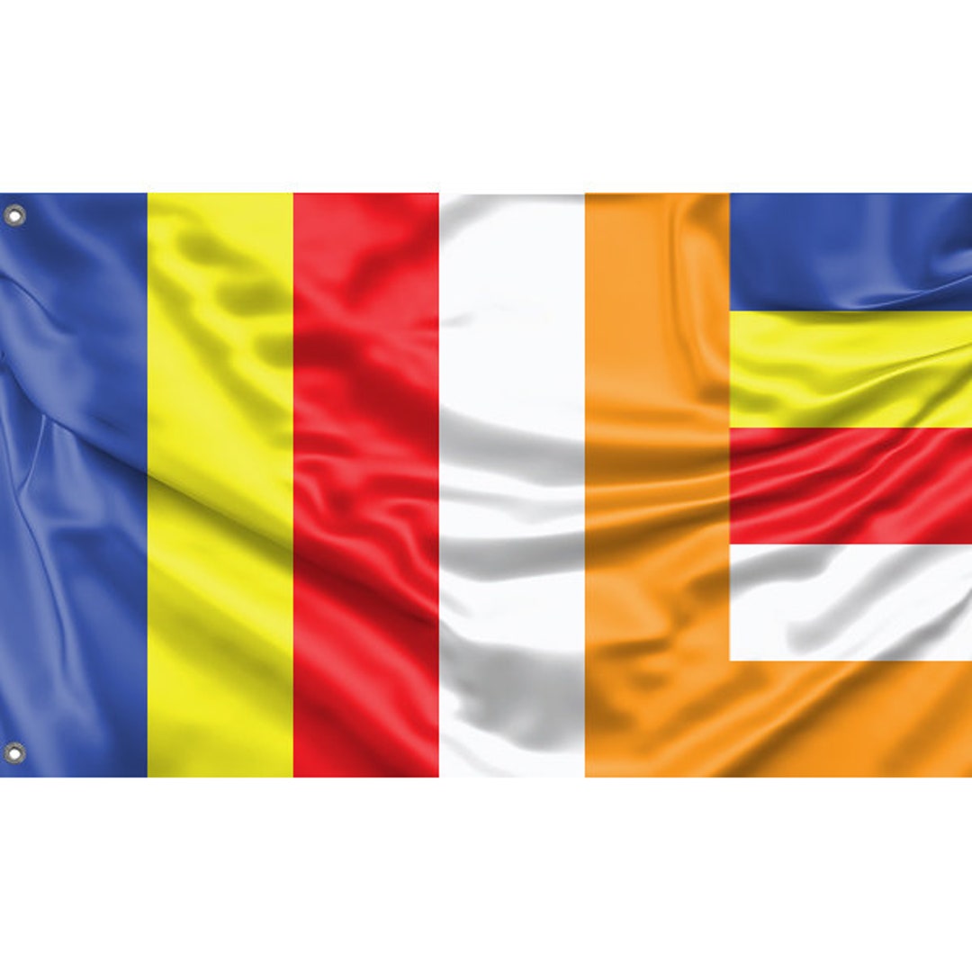 International Buddhist Flag Unique Design Print High Etsy Finland