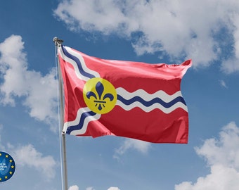 Saint Louis City Flag | Unique Design Print | High Quality Materials | 5 Sizes | Made in EU