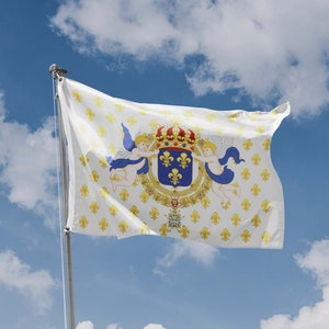 Royal Standard of the King of France Flag | Unique Design Print | Hiqh Quality Materials | 5 Sizes | Made in EU