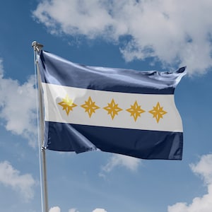 Baltimore Flag, Maryland USA | Unique Design Print | Hiqh Quality Materials | Size - 3x5 Ft / 90x150 cm | Made in EU