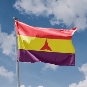 Flag of the International Brigades | Unique Design Print | High Quality Materials | Size - 3x5 Ft / 90x150 cm | Made in EU