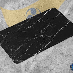 Black Marble Print Doormat | Unique Design Door Mat | High Quality Textile and Print | Made in EU