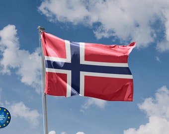 Flag of Norway | Unique Design Print | High Quality Materials | 5 Sizes | Made in EU