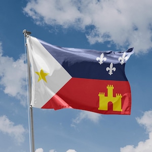 Acadiana Flag | Unique Design Print | High Quality Materials | 5 Sizes | Made in EU