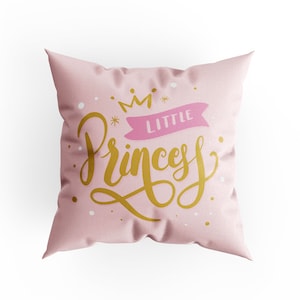 Cushion Cover with Unique Double Sided Full Print | Little Princess Design | Size - 40 x 40 cm | Made in EU